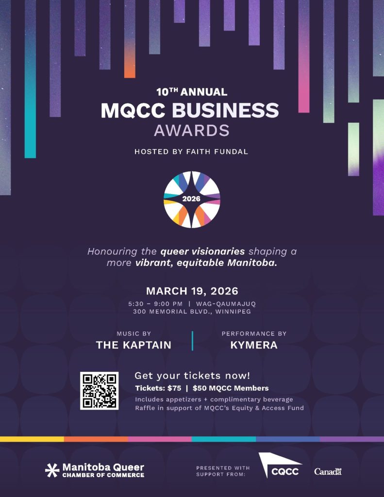 Poster for the MQCC Business Awards event 2026